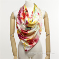 Digital print silk scarf,lowest price,infinity scarf,Chinese flower printing